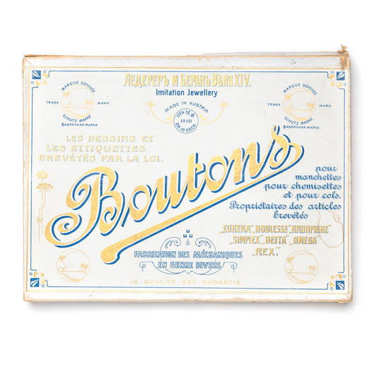 1910 Button Sample Box