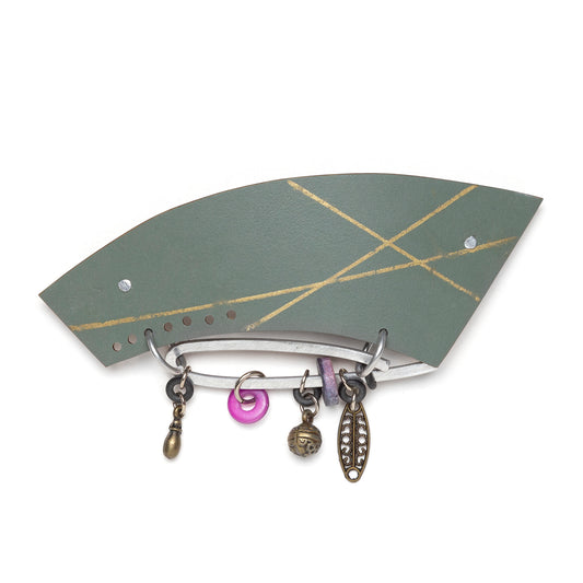 1990s Artisanal Hair Comb with Charms