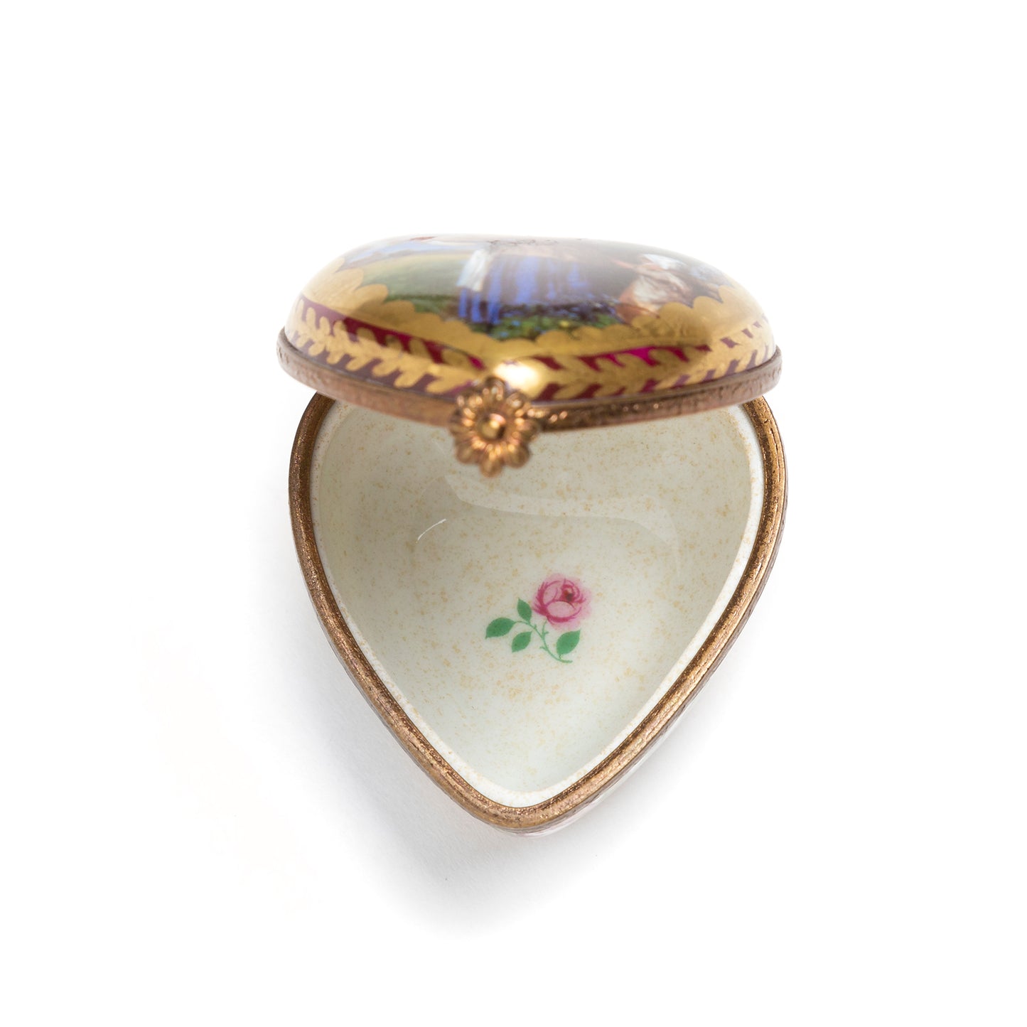 Limoges Heart-Shaped Porcelain Box