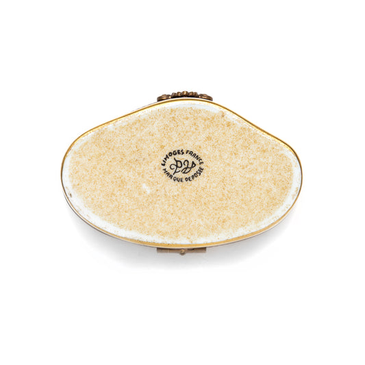 Limoges Oval Porcelain Box