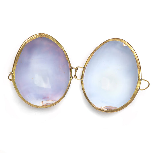 Seashell Box with Gold Clasp