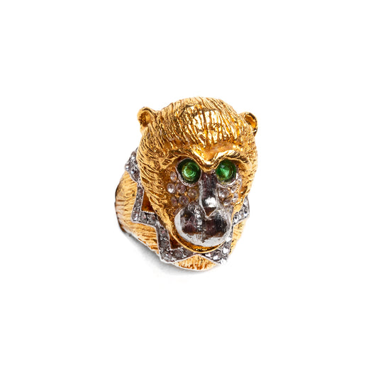 1960s Gold Monkey Ring
