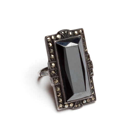 1920s Marcasite Rectangular Ring