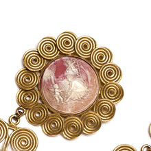 Load image into Gallery viewer, 1960s Goldette Gold Swirl and Intaglio Buckle