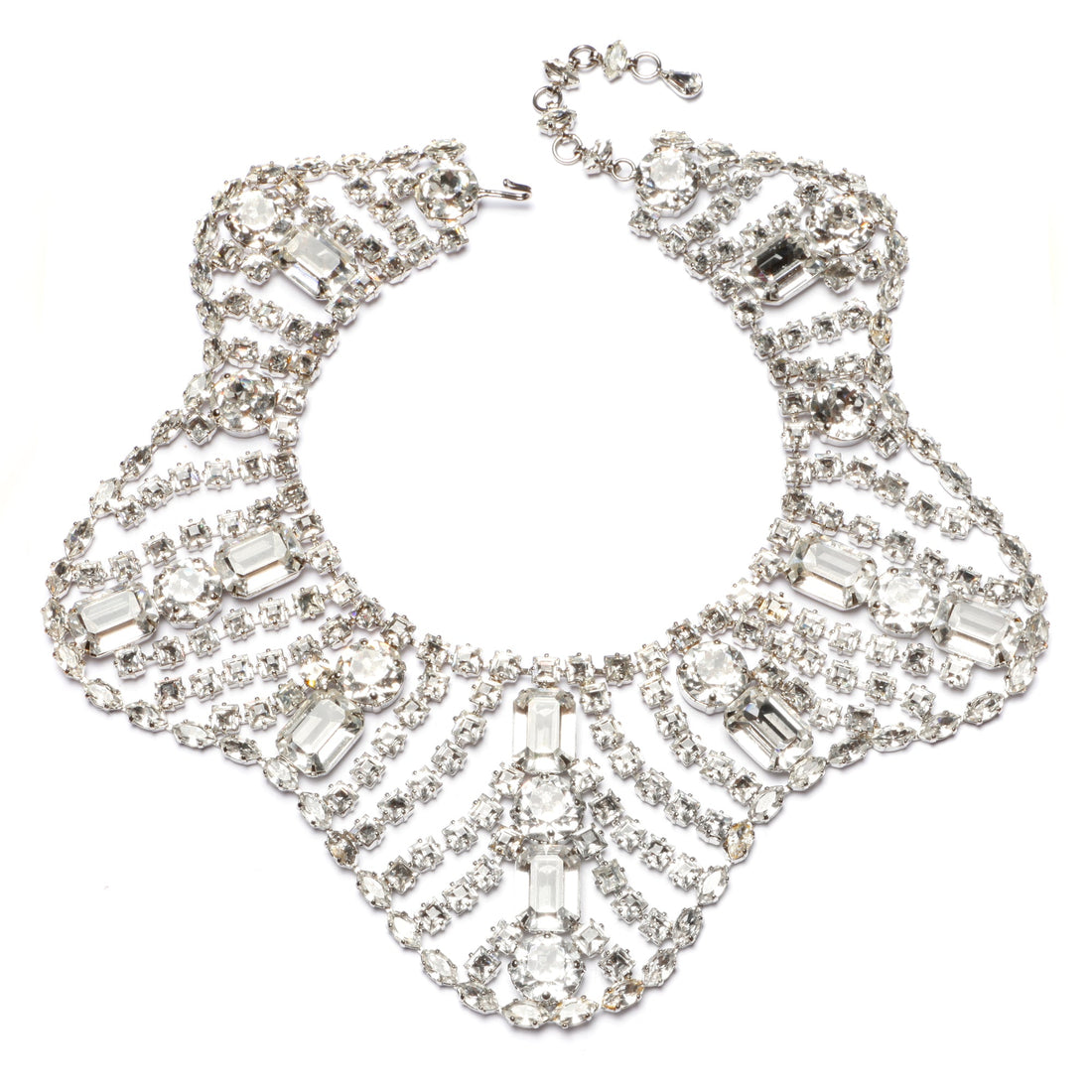 Schreiner crystal collar necklace
