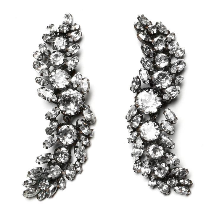 Schreiner Articulated Diamanté Earrings
