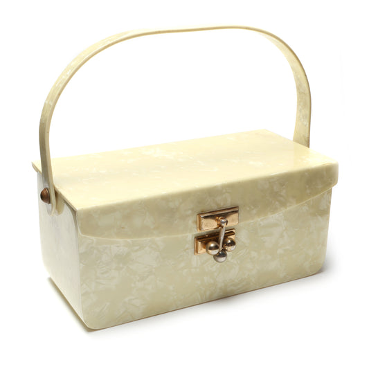 Pearlescent Lucite Lunchbox Purse