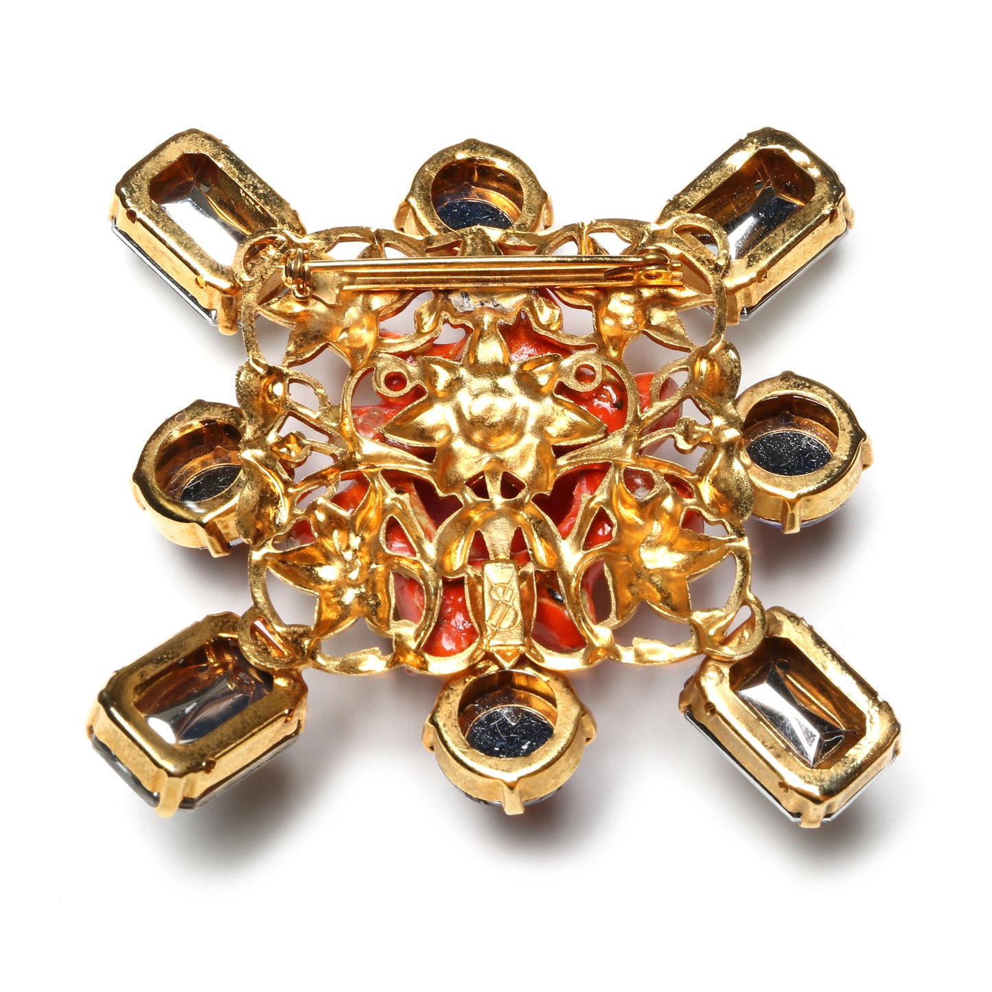 YSL Abstract Sun Brooch