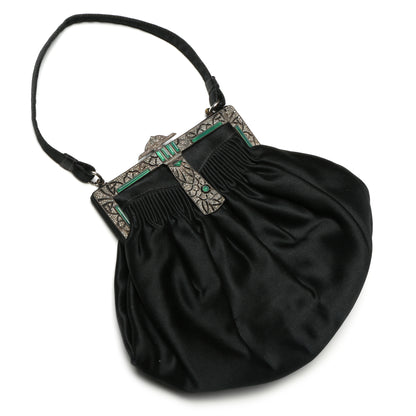 Satin and Marcasite Lester Bags purse