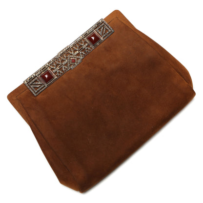 Doeskin Marcasite Purse