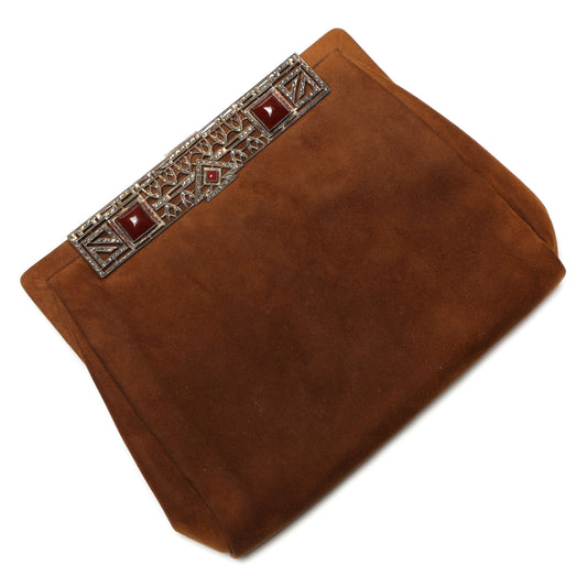 Doeskin Marcasite Purse