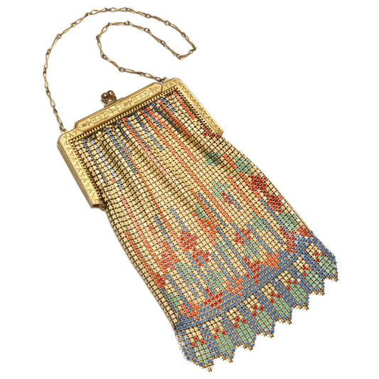 Art-Deco Mesh Evening Purse