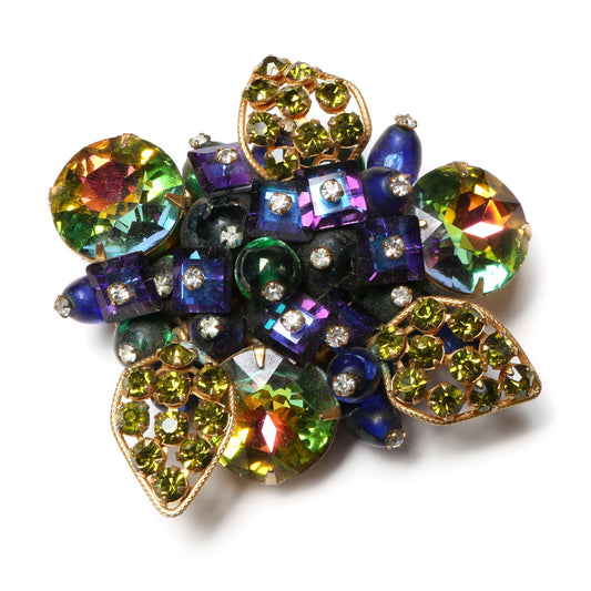 Watermelon Stone Brooch