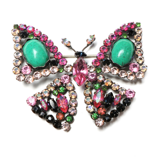 French Articulated Butterfly Brooch