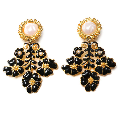 Karl Lagerfeld Enamel Drop Earrings