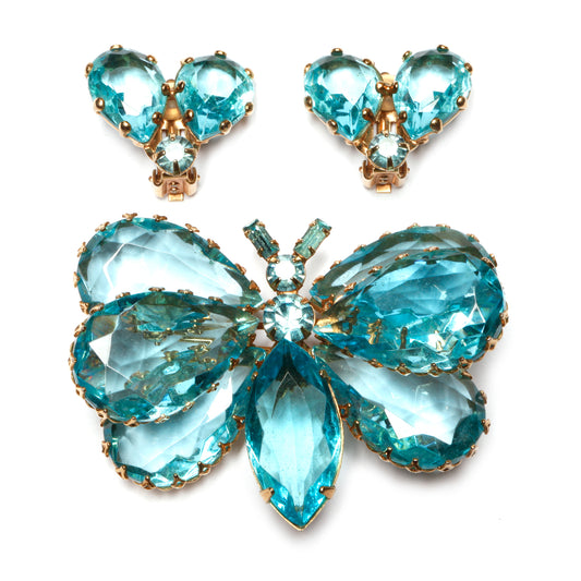Pastel Blue Butterfly Set