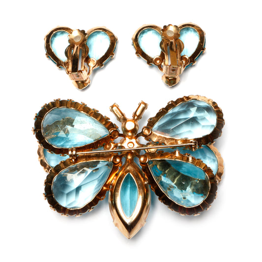 Pastel Blue Butterfly Set