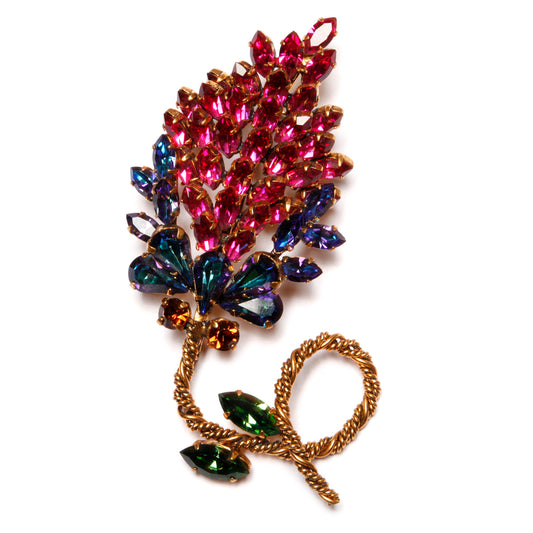 Austrian Floral Brooch