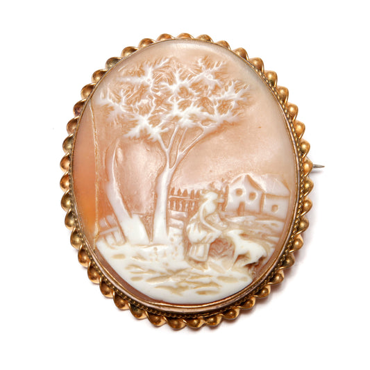 Scenic Cameo Brooch
