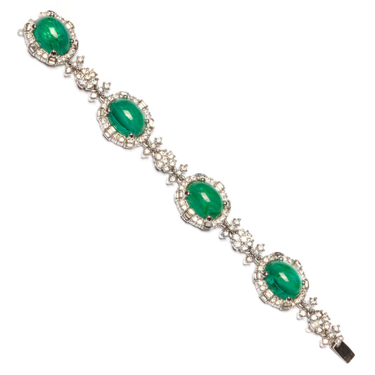 Ciner Flaud Emerald Stone Bracelet