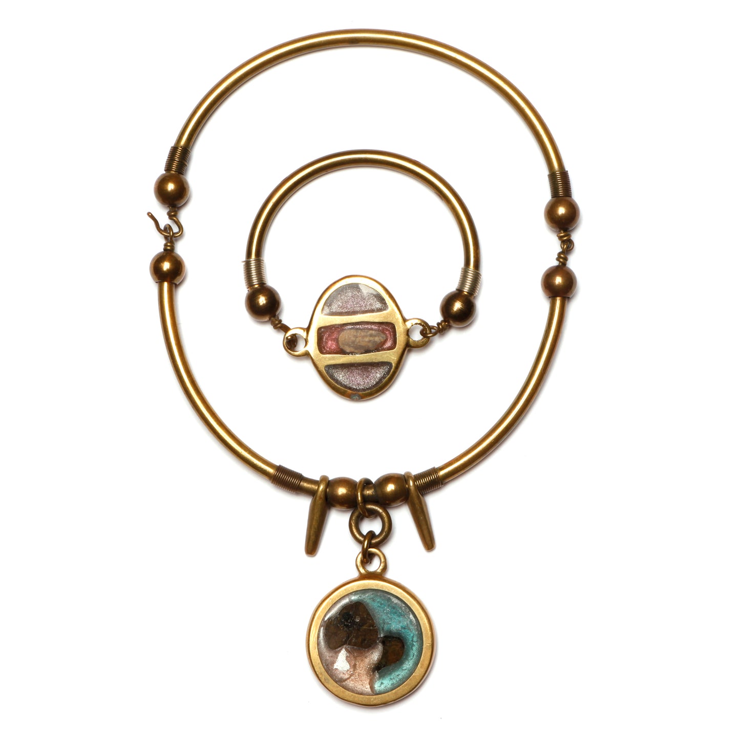 Copper Enamel Set