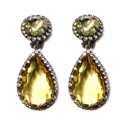 K.J.L. Citrine Drop Earrings