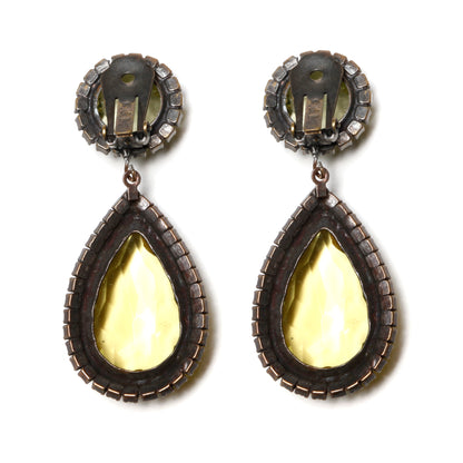 K.J.L. Citrine Drop Earrings – view 2