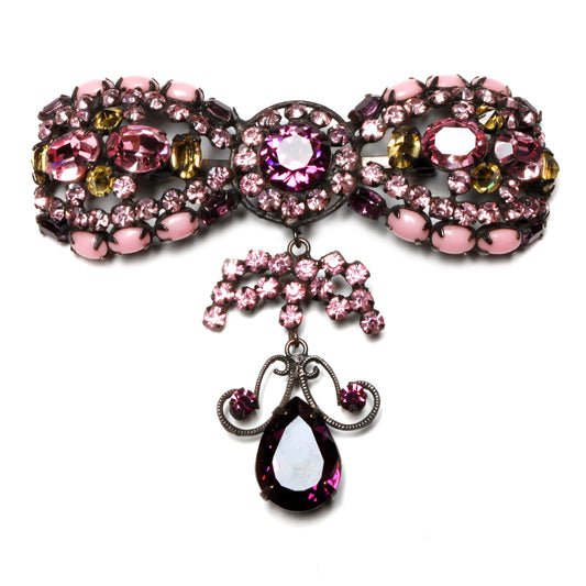 Schreiner Dangly Bow Brooch