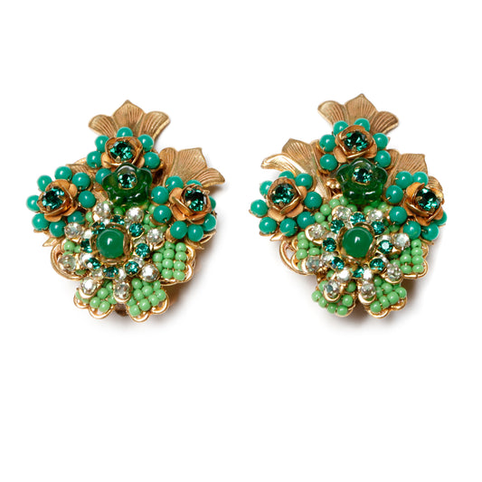 Stanley Hagler Floral Earrings