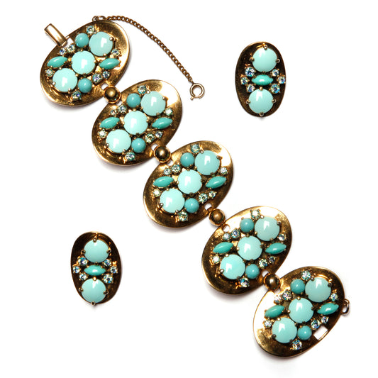 Schiaparelli Turquoise Set