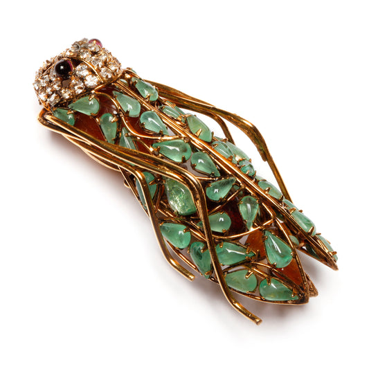 Iradj Moini Grasshopper Brooch