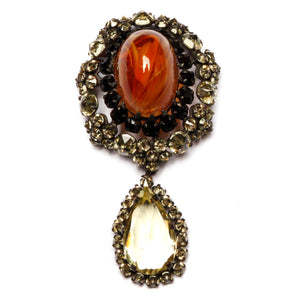 Schreiner Dangly Brooch