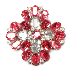 Schreiner Pink Snowflake Brooch