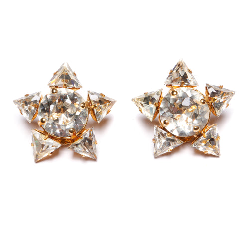 Schreiner Crystal Star Earrings