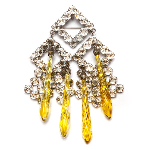 Schreiner Elongated Chandelier Brooch