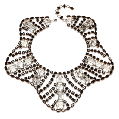 Schreiner Black & Crystal Collar