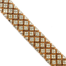 Load image into Gallery viewer, Jomaz Quilted Diamanté Bracelet