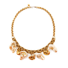 Load image into Gallery viewer, 1970s Robert Necklace Gold and Pearl Charms