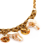Load image into Gallery viewer, 1970s Robert Necklace Gold and Pearl Charms