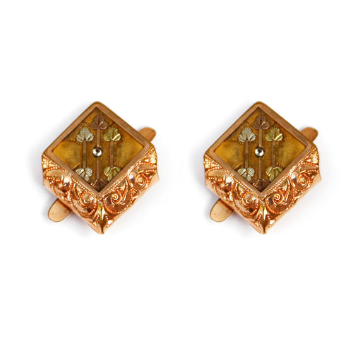 Victorian Copper and Gold Cufflinks