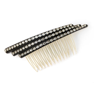1950s Hair Comb with Decorative Rhinestone Border