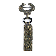 Load image into Gallery viewer, 1930s Silver Dangly Brooch with Marcasite