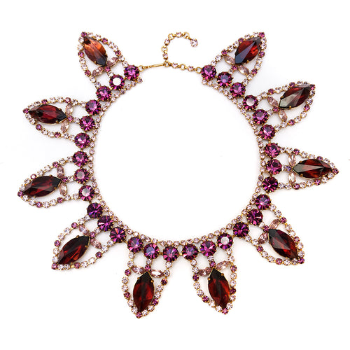 1960s Purple Collar Necklace