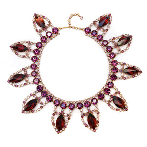 1960s Purple Collar Necklace