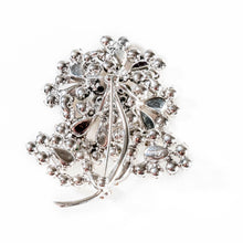 Load image into Gallery viewer, Sherman Diamanté Flower Brooch