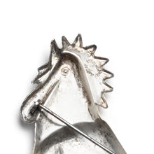 Load image into Gallery viewer, 1950s Coro Silver Rooster Brooch