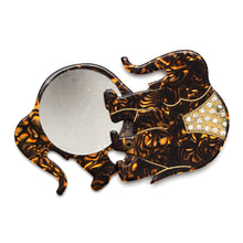 Load image into Gallery viewer, 1950s Brown Elephant Swivel Mirror