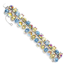 Load image into Gallery viewer, Austrian Sparkly Yellow and Blue Bracelet