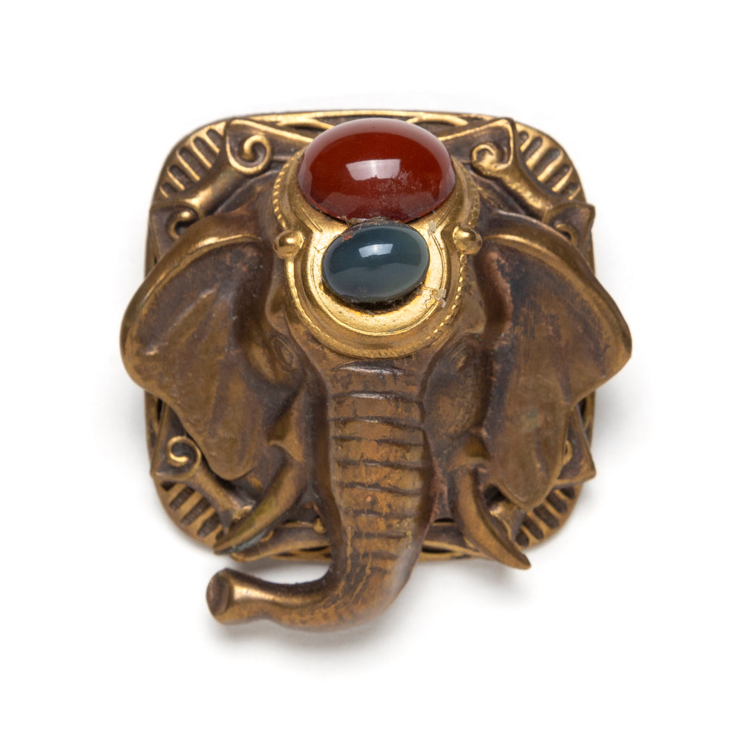 1940s Elephant Head Brooch