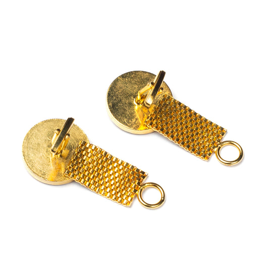 Circular Gold Cufflinks